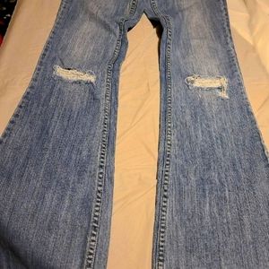 PINK flare jeans size 6 good shape